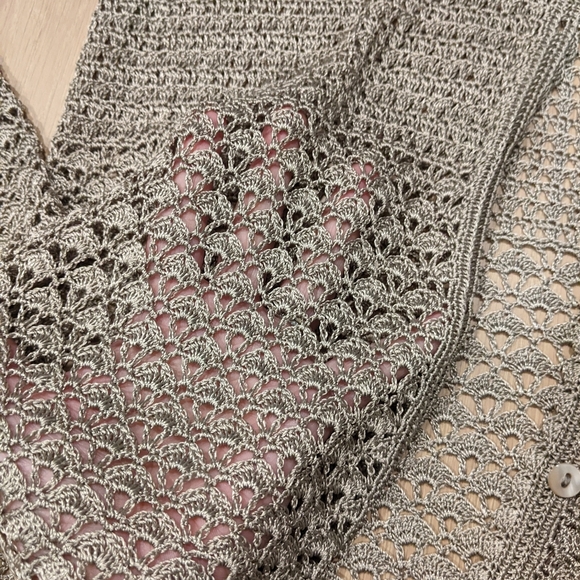 90's style crochet cardigan - Picture 5 of 7